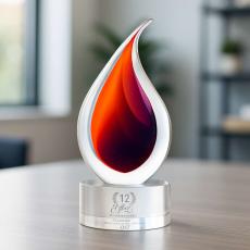 Lava Art Glass Award - Boss Gifts