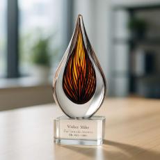 Chatoyant Art Glass Award - Glass Trophies