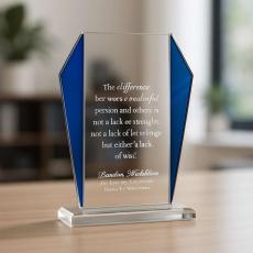 Ridge Reflection Crystal Award - Glass Trophies