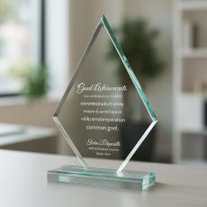 Prestige Jade Glass Award - Glass Trophies