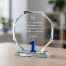 Years of Service Octagon Crystal Award - Years of Service Awards