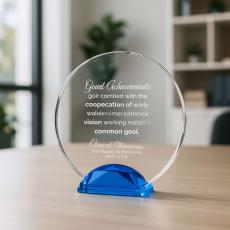 Brilliant Dimension Crystal Award - Colored Glass Awards