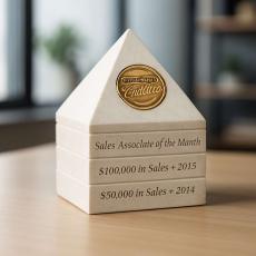 Pyramid Perpetual Medallion Award - Metal, Stone and Cast Awards