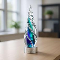 Unicorn Art Glass Award - Glass Trophies