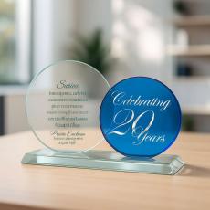 Double Victoria Jade Award - Glass Trophies