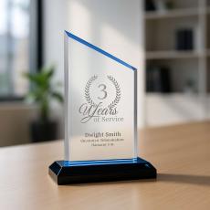 Blue Peak Reflection Acrylic Award - Acrylic Awards