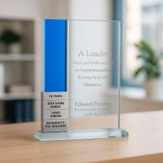 Rectangulum Perpetual Recognition Crystal Award - Perpetual Awards Programs