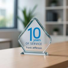Years of Service Personalized Diamond Mini Rave - Desktop Awards