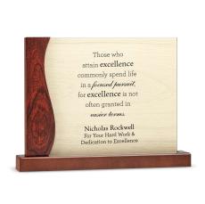Rosewood Desktop Plaque - New Awards