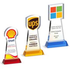 Custom Recognition Crystal Award - Glass Trophies