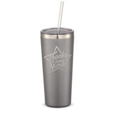 The Joe Straw 20oz Stainless Steel Tumbler - Nurse Appreciation Gift - Nurses Gifts