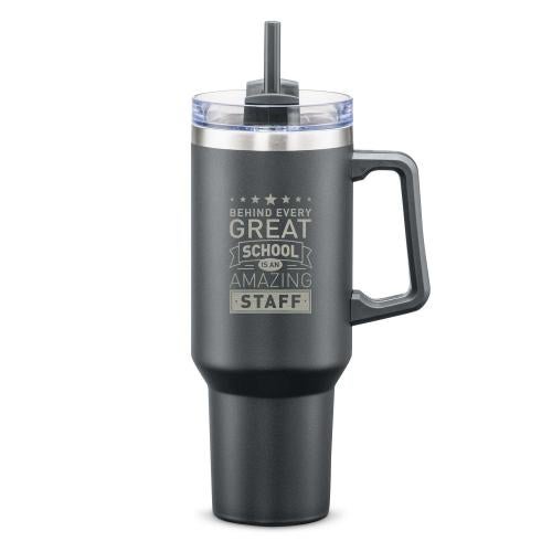 Corporate Gifts - Drinkware - Straw Tumblers - Personalized Teacher Appreciation Gift 40oz. Stan Stainless Steel Tumbler