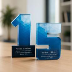 1-9 Years of Service Acrylic Award - Shop by Occasion