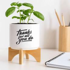 Thanks for All You Do Planter with Stand - Voluneer Appreciation Day