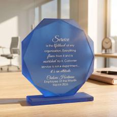 Blue Bevel Award - Crystal Awards
