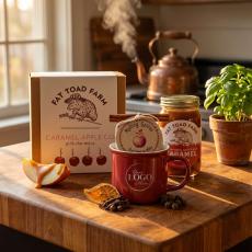 Caramel Apple Camp Mug Gift Set - Gifts for Remote Employees