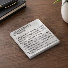 Leadership Definition - Personalized Metal Paperweight - Office Supplies