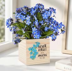 Never Forget How Amazing You Are Flower Planter Cube - Employee Appreciation Gifts