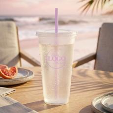 Employee Wellness Gift 24oz Straw Tumbler - Employee Gifts