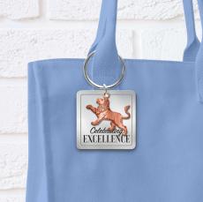 Celebrating Excellence Lion Metal Keychain - Client Gifts