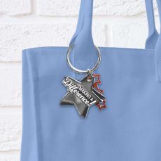 Making a Difference Star Metal Keychain - Employee Gifts Under $25