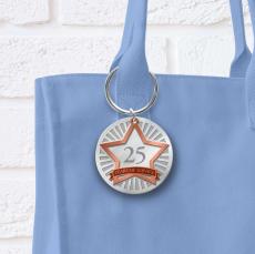 Years of Service Metal Keychain - Employee Gifts Under $25