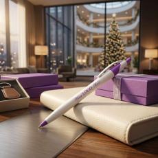 Employee Appreciation White Barrel Value Pens - Gift Pens