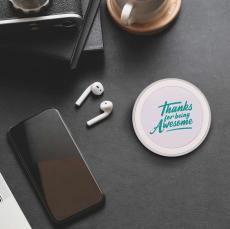 Thanks for Being Awesome White Wireless Charging Pad - Office Supplies