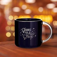 Metallic Holiday Gift Mug - Employee Gifts Under $25