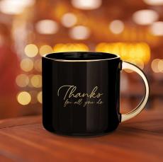 Thanks for All You Do Metallic Mug - Employee Gifts Under $25
