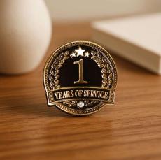 1 Year of Service Lapel Pin - Fun Motivational Gifts