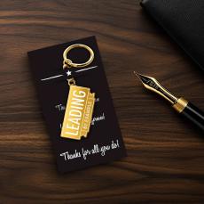 Leading by Example Value Metal Keychain - Client Gifts