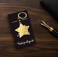 Thanks for All You Do Value Metal Keychain - Client Gifts
