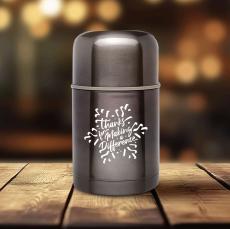 Making A Difference Snowflake 20oz Metallic Thermos - Drinkware