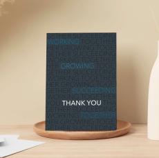 Blue Together Thank You Card 25 Pack - Client Gifts