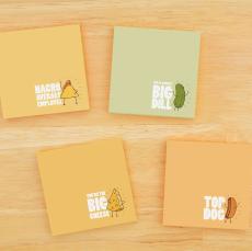 Delicious Work! Praise Pun Sticky Notes - Office Supplies