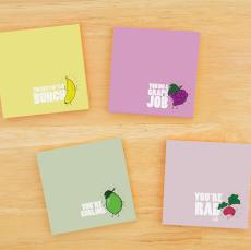 Fruits of Labor Praise Pun Sticky Notes - Office Supplies