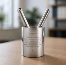 Gratitude Cherry Blossoms Pen Holder - Office Supplies