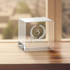 Years of Service Cube Mini Rave - Crystal Awards