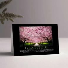 Gratitude Cherry Blossoms Greeting Cards (25 Pack) - Client Gifts