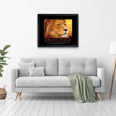 Excellence Lion Motivational Poster - Corporate Gifts