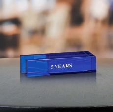 Cobalt Perpetual Additional Crystal Bar - Crystal Awards
