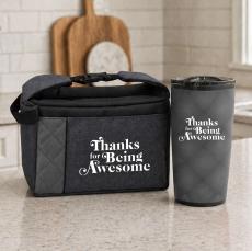 Thanks for Being Awesome Puffer Lunch Gift Set - Bag Gift Sets