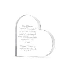 Heart Crystal Award - Crystal Awards