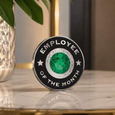 Emerald Employee of the Month Set of 12 Lapel Pins - Employee of the Month