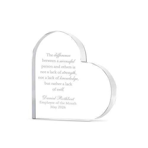 Heart Crystal Award