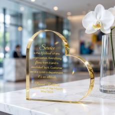 Heart Crystal Award - Awards & Recognition