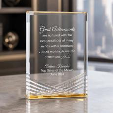 Gold Vision Eagle Acrylic Award - Acrylic Awards