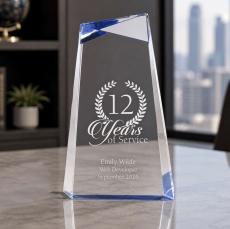 Blue Facets of Leadership Acrylic Award - Awards & Recognition