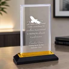 Gold Reflection Acrylic Award - Awards & Recognition